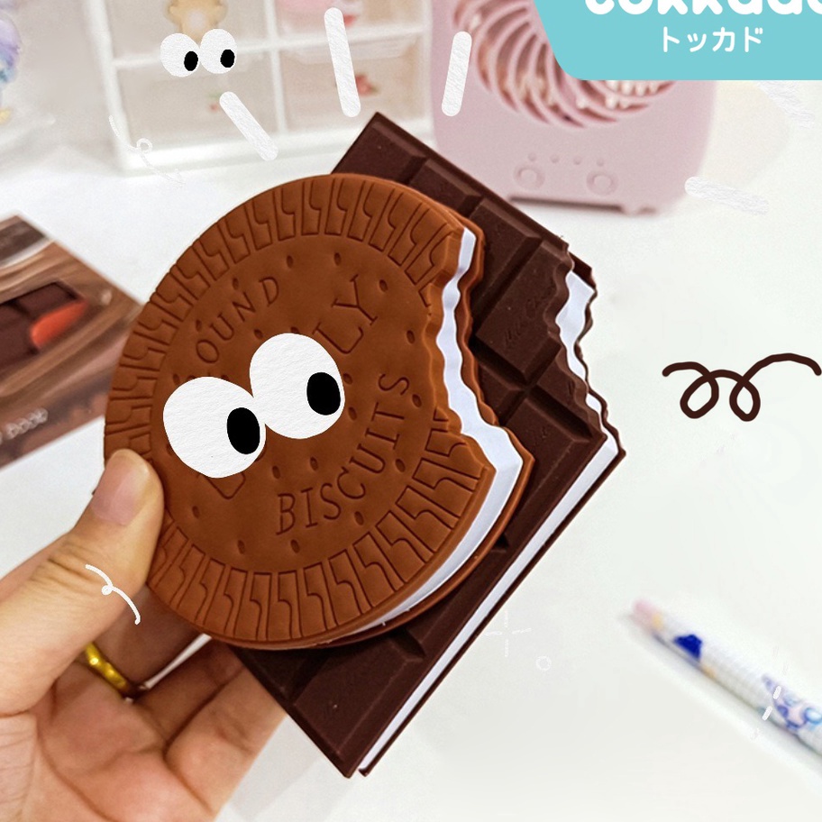 

Tawaran TOKKADO Kukki Notes Memo Pad M Cookie Biskuit Cokelat Unik Lucu