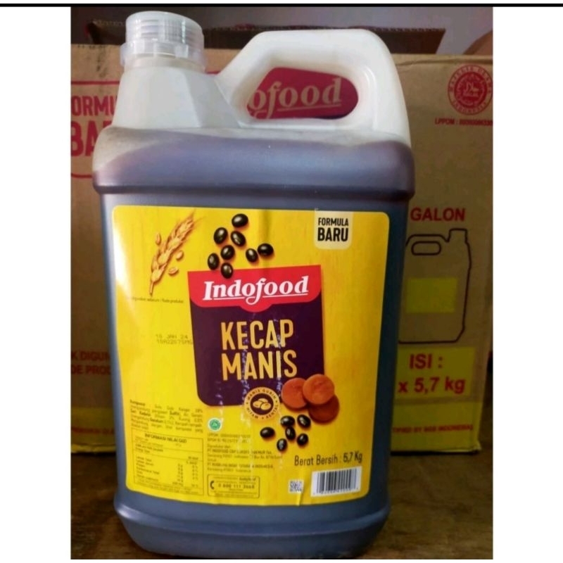 

Kecap manis indofood jerigen 5.7kg