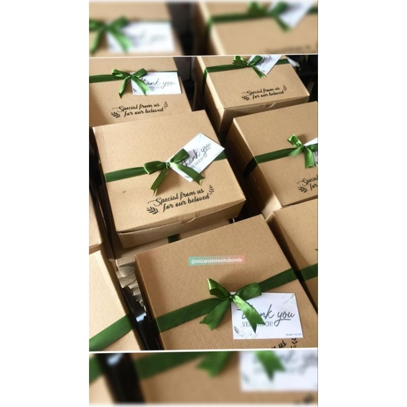 

BOX KRAFT KUE | BOX HAMPERS | BOX KUE UKURAN 16,20,22,25