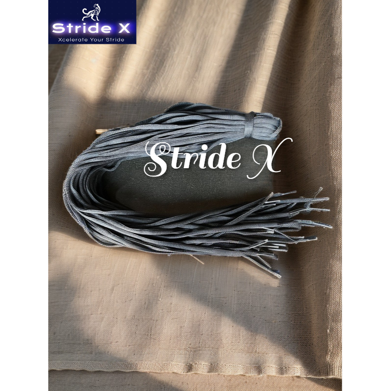 Stride X - StrideLine (Tali Sepatu Bulat Hitam)