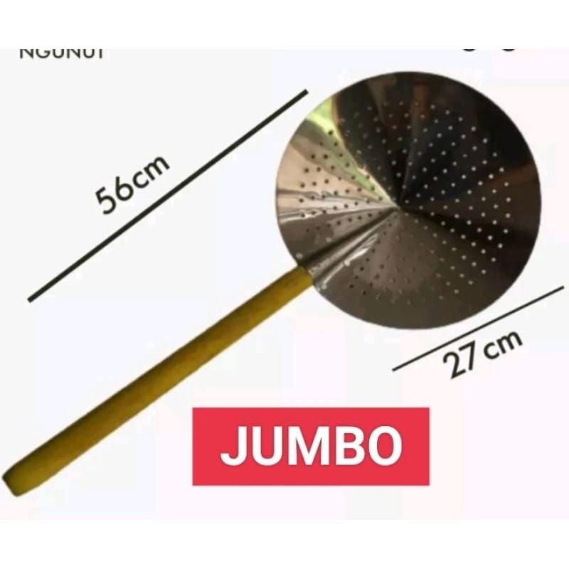 Serok penggorengan bahwa kerupuk jumbo