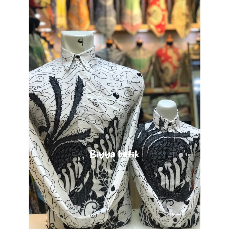 BATIK COUPLE AYAH DAN ANAK MEGA MENDUNG BAHAN DOBBY PREMIUM