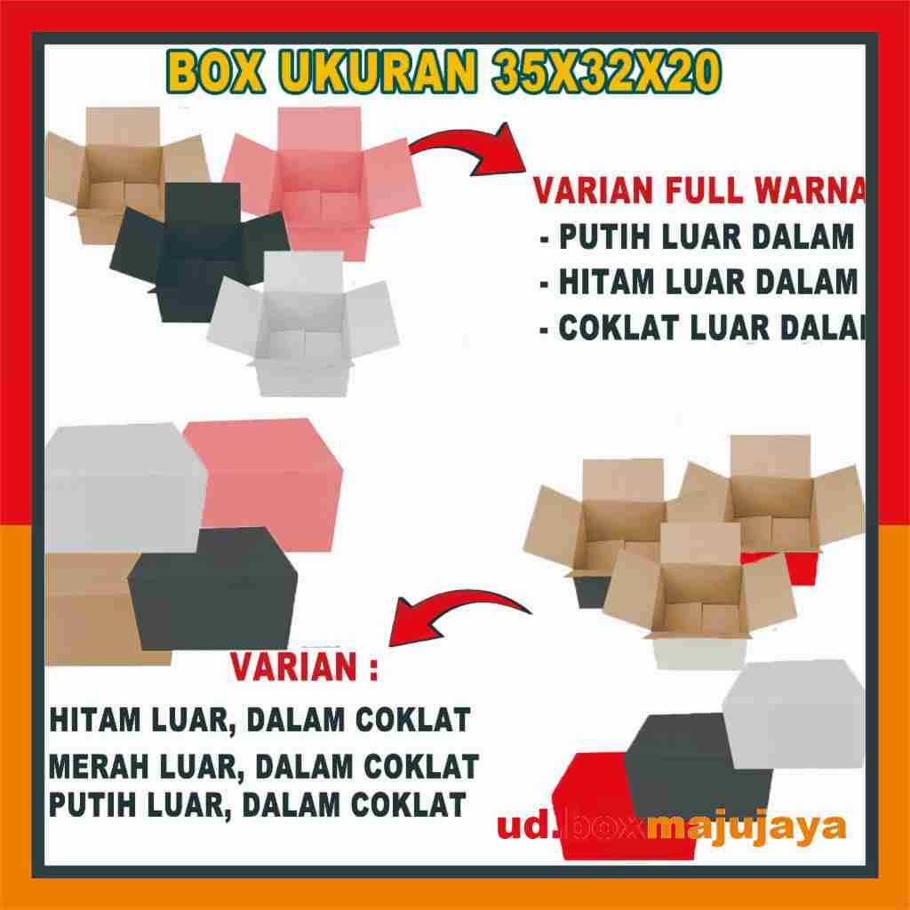 

(Paket 5 pcs) Box 35x32x20 Cm / Kardus Packing Polos / Box A1 / Tempat Barang / Besar