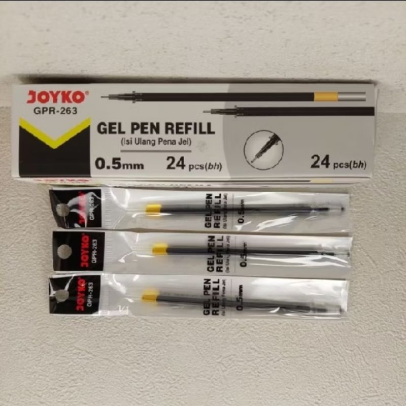 

REFFIL PULPEN GEL JOYKO GPR-263 0.5mm/ gel pen / isi ulang pena jel/ PER PAK