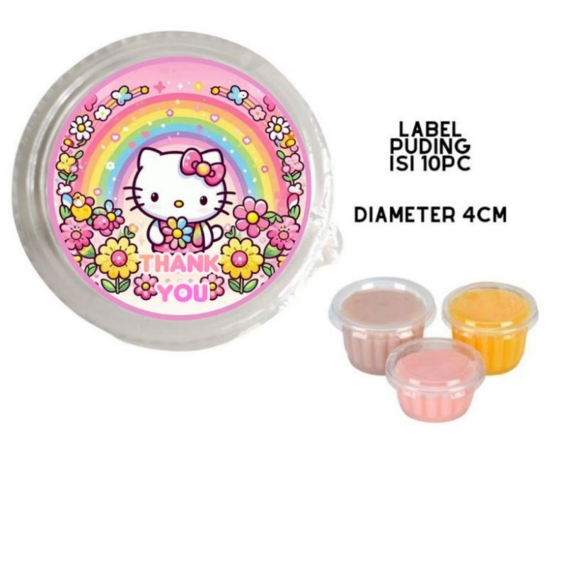 

Label stiker puding HELLO KITTY label cup puding cup pudding label bento label tumpeng mini label HELLO KITTY ulang tahun anak
