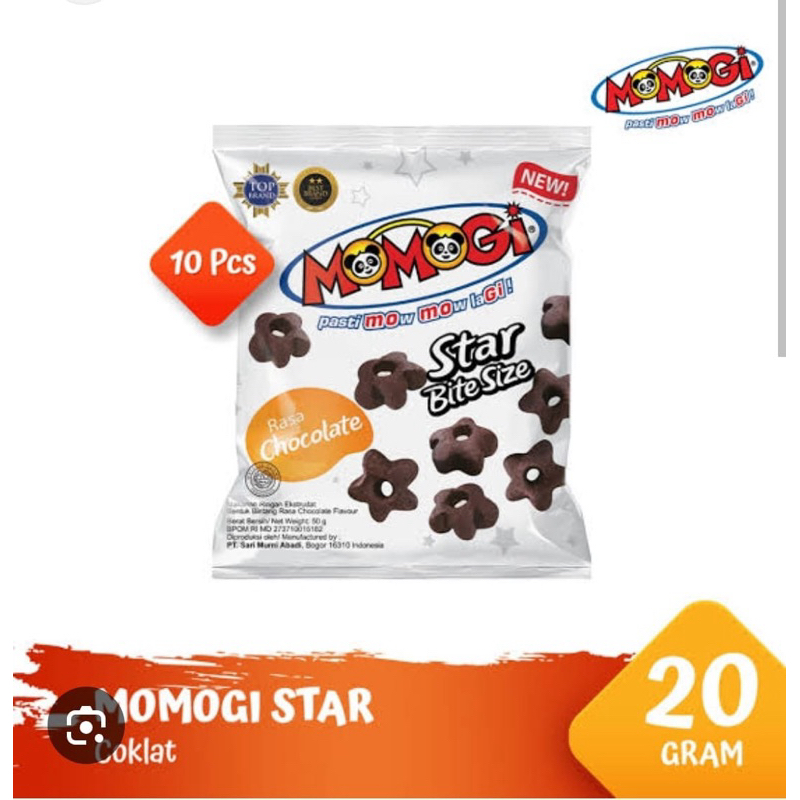 

MOMOGI Star Bite Size chocolate 20gram x 10 pcs