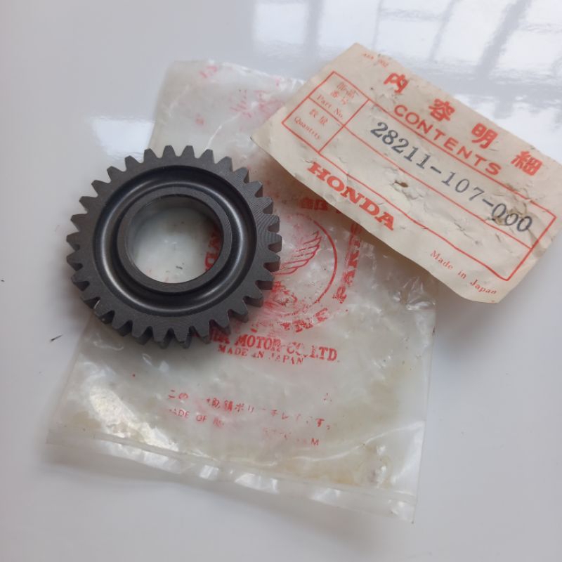 gear gir pinion kick starter engkol selah 30T japan nos cb100 cb125 xl100 xl125 cl100 cl125 sl100 sl