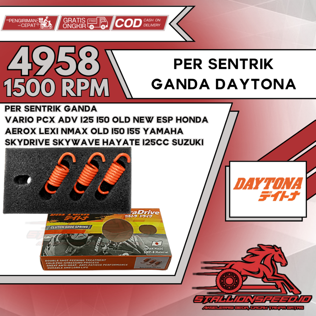 Per Sentrik Kampas Ganda Kopling Daytona Aerox Nmax Lexi Vario PCX ADV OLD NEW LED 125 150 155 Spin 