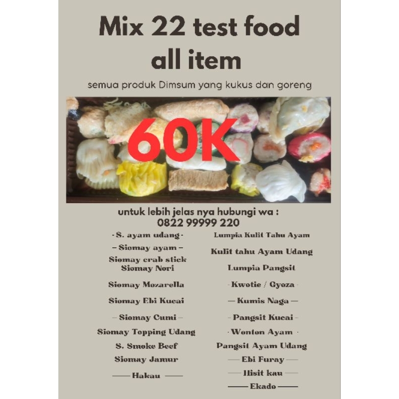 

Mix 22 all varian hallal Frozen