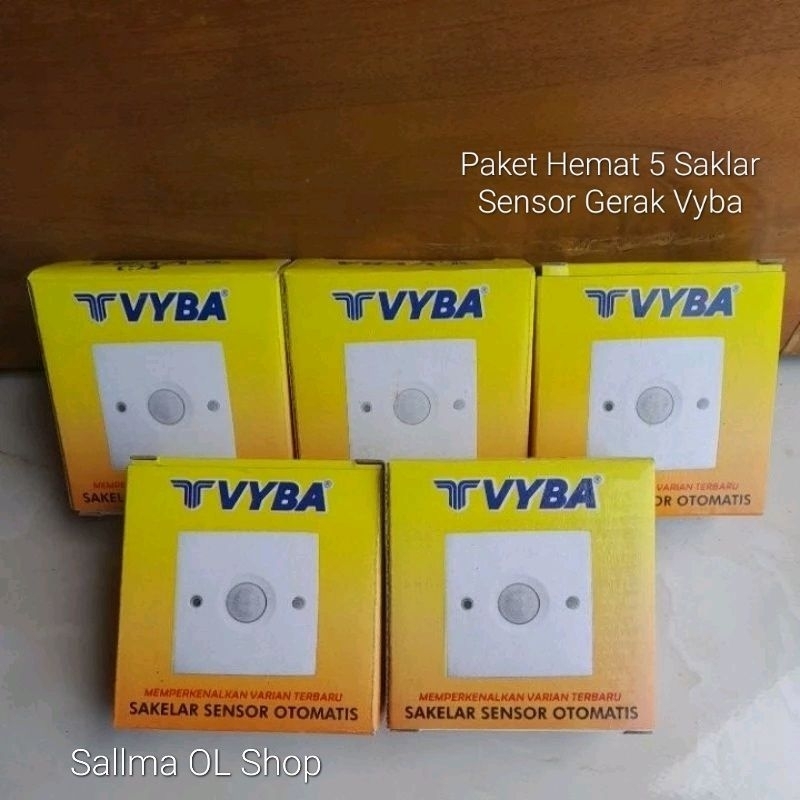 Saklar Sensor Gerak Otomatis Vyba 1 Paket Isi 5 Pcs