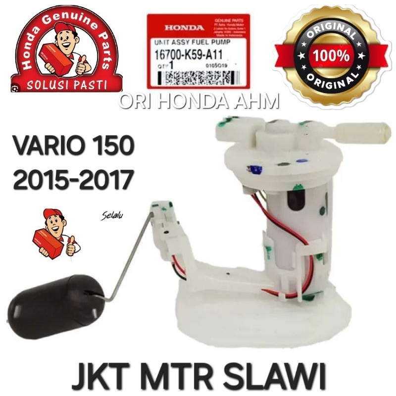 16700 k59 a12 fuel pump, pompa bensin vario 150 2015-2017 ori honda ahm asli honda
