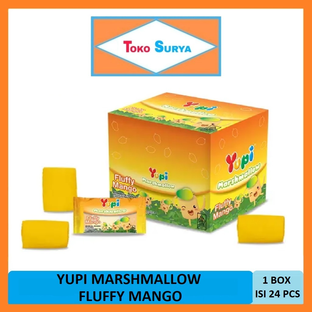 

Yupi Marshmallow Fluffy Mango Gummy Candies 24 Pcs x 6 Gr