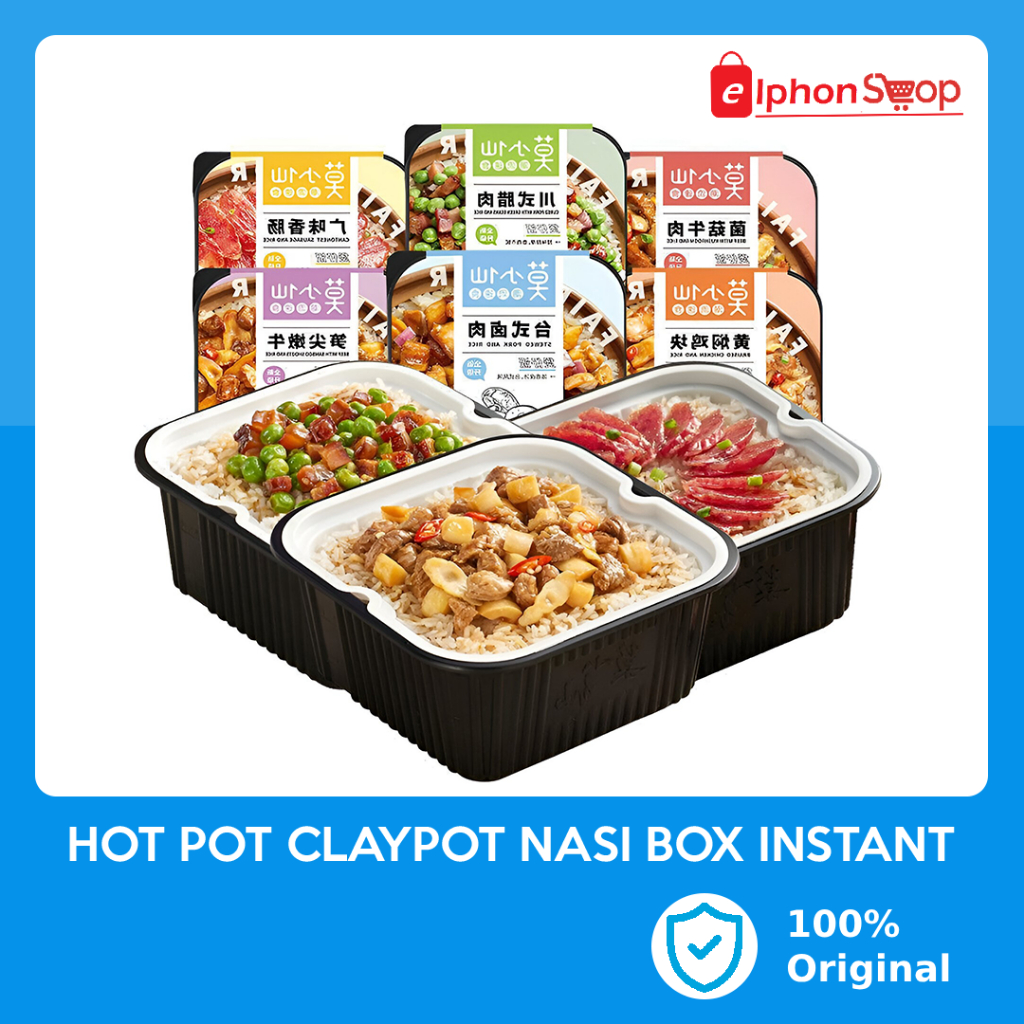 

Hotpot Instan MO XIAOXIAN Claypot Self Heating Nasi Box siap saji untuk sarapan makan siang dan camping
