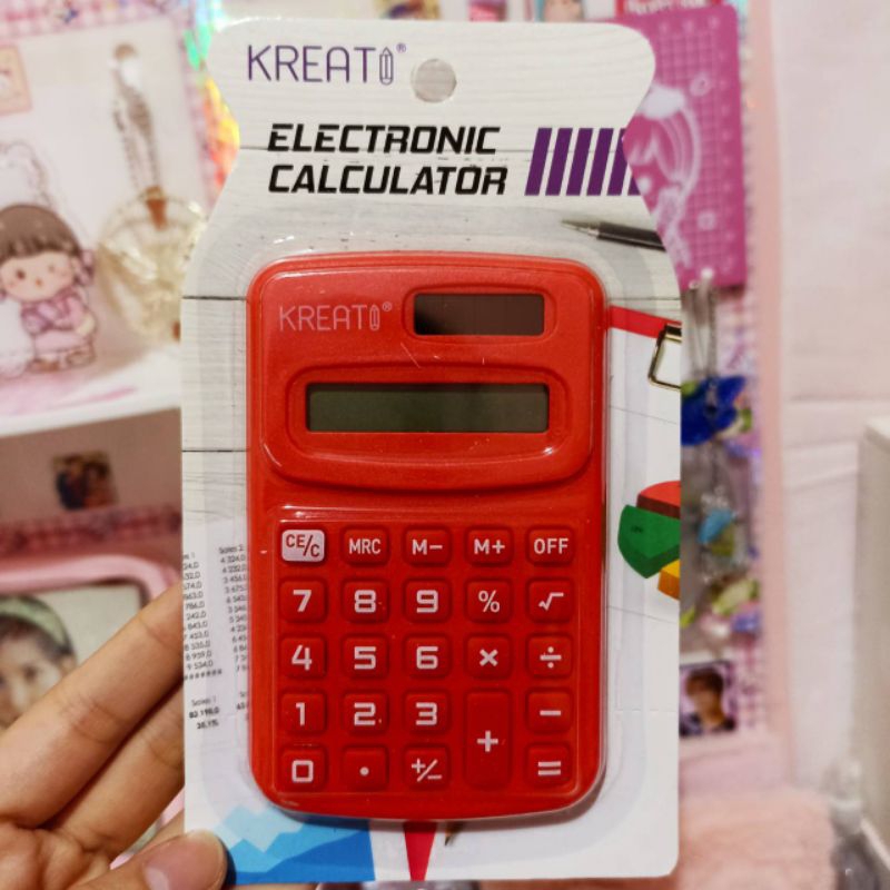 

Kalkulator Mini 8 Digit/ Calculator Sekolah Saku/ Kalkulator Portable Aesthetic