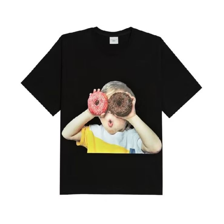 [GRATIS ONGKIR] Baby Face Short Sleeve T-Shirt Black Donuts 1 R- Kaos Fit Unisex acme de la vie T-Sh