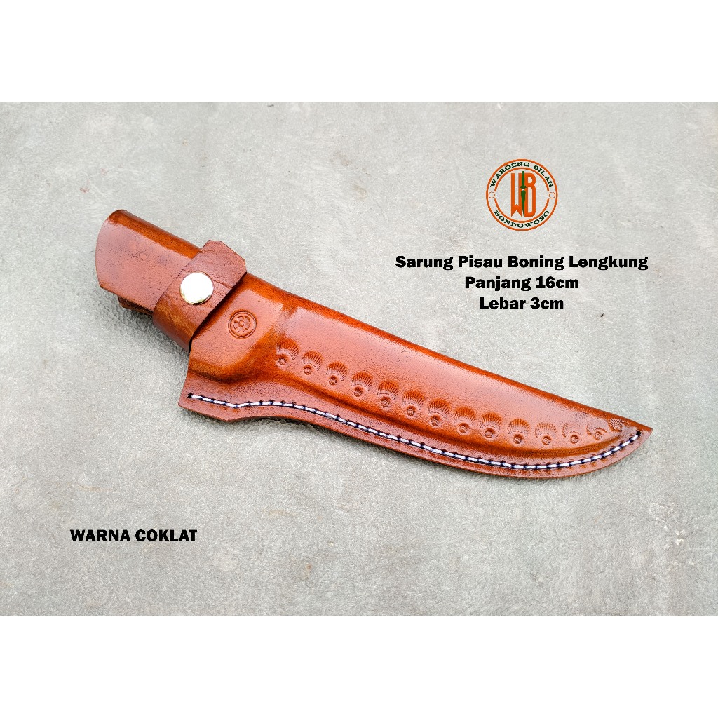 Sarung Pisau Boning 16cm Lengkung