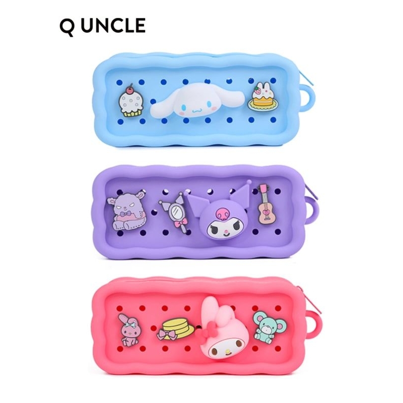 

pensil case silikon jelly sanrio-spongebob/kotak pensil silikon anak kapasitas besar Sanrio
