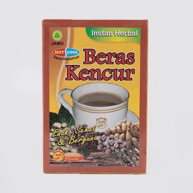 

Beras Kencur Instan Herbal -Sabdo Palon (Isi 5 Sachet) Tinggal Seduh Rasa Manis