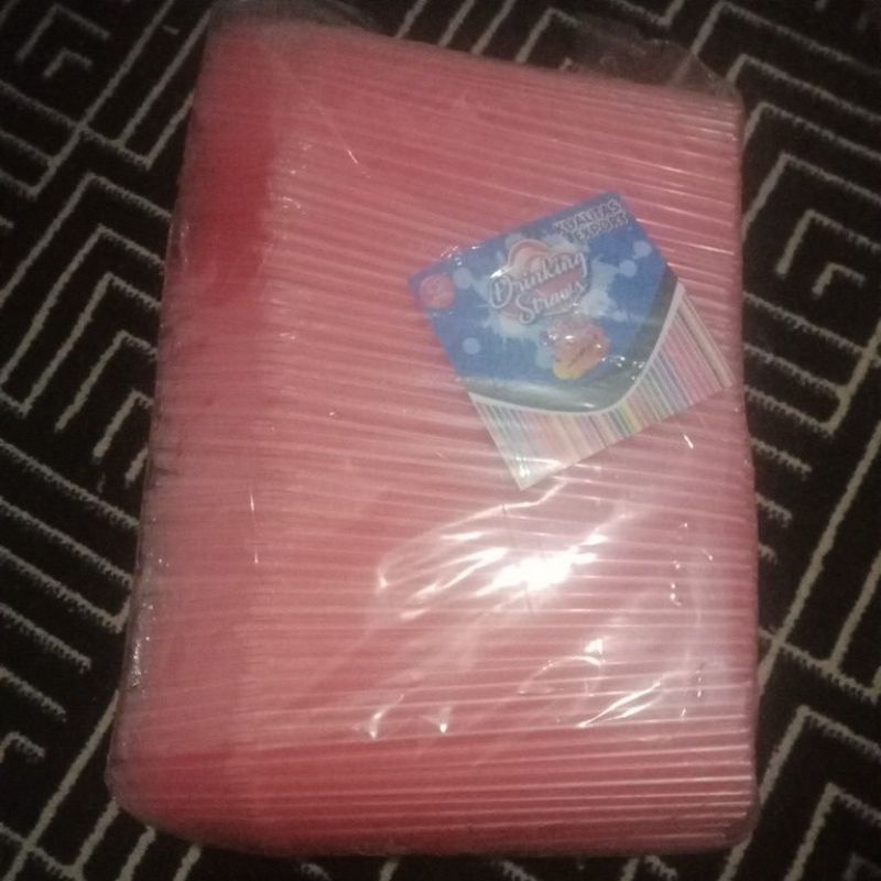 1 Kg Sedotan Bengkok 6 ml Warna / Drinking Straw Sedotan Pop Ice Sedotan Es teh Jumbo Praktis