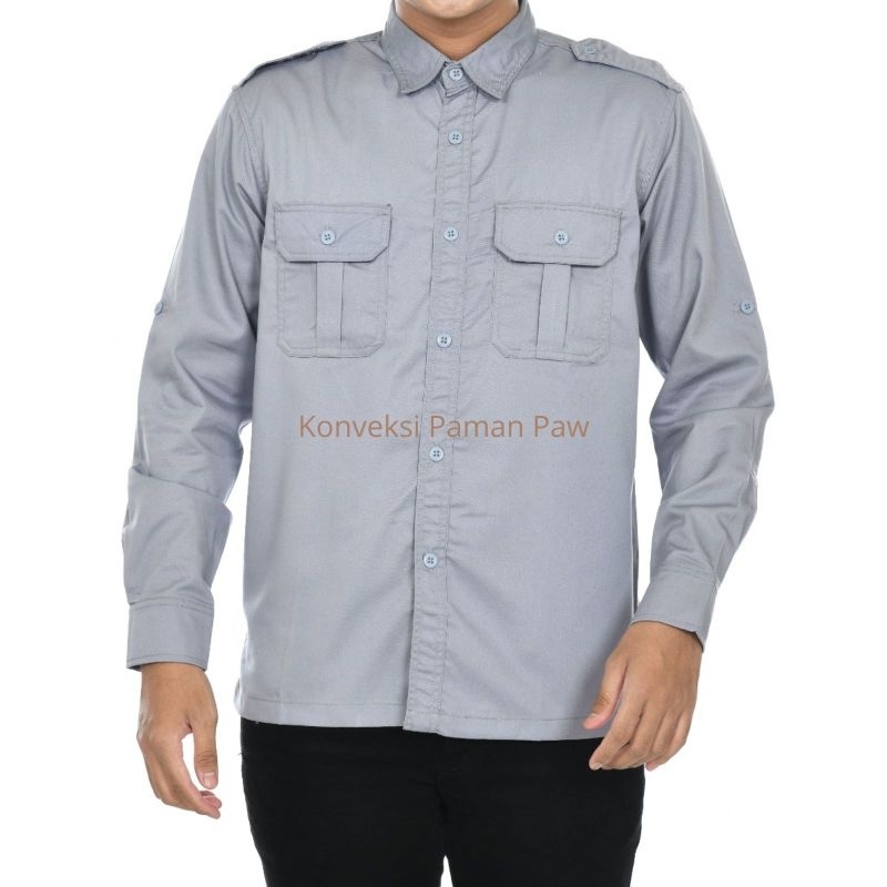 BAJU-KEMEJA-PDH-PDL-PRIA-WANITA-LAPANGAN-LENGAN-PANJANG-Seragam-Kerja-Tactical-Kantor-Group-Engineer