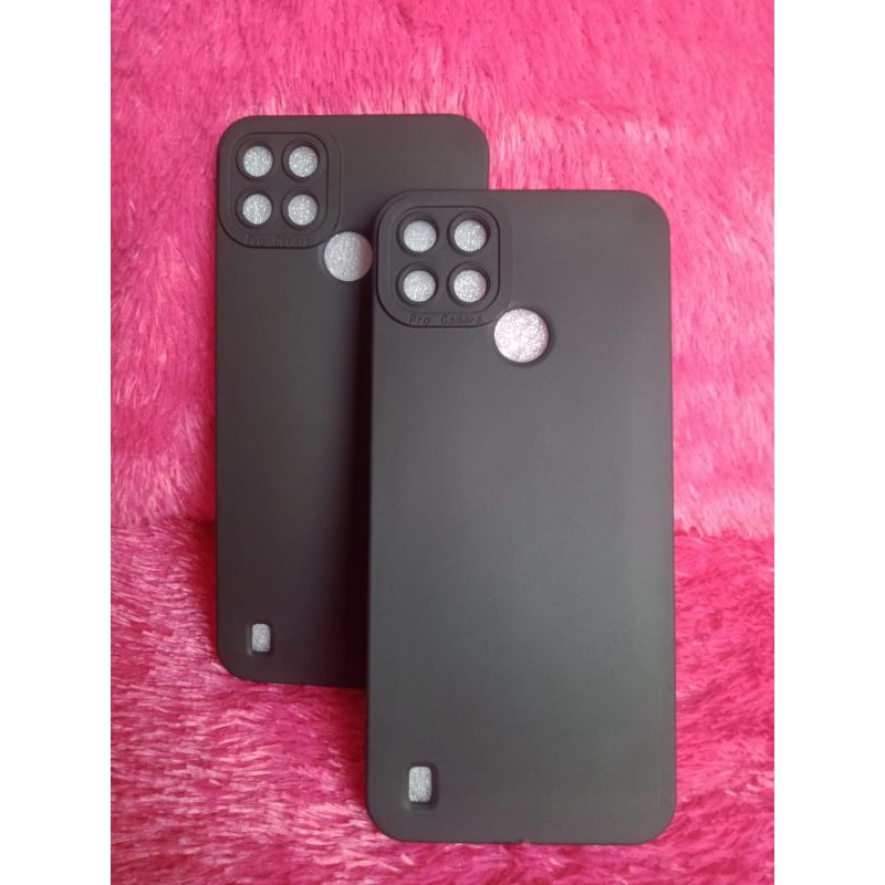 SOFTCASE CASE FULL BLACK REALME C12/C25/C25S SLIKON CASE PRO CAMERA FULL BLACK HITAM