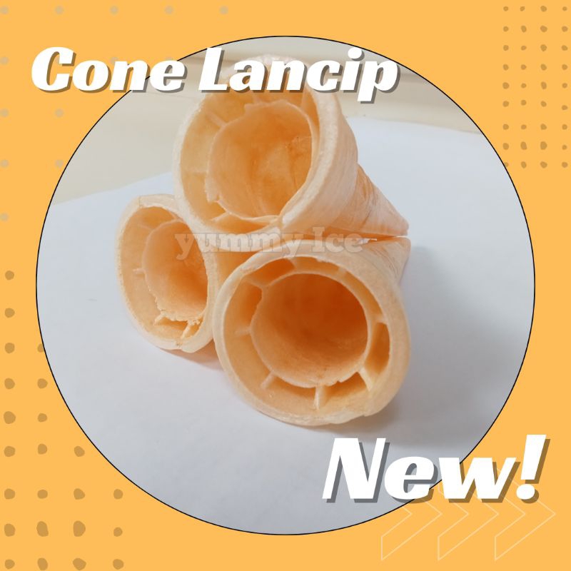 

Cone Eskrim Lancip Diameter 4cm Isi 100pcs