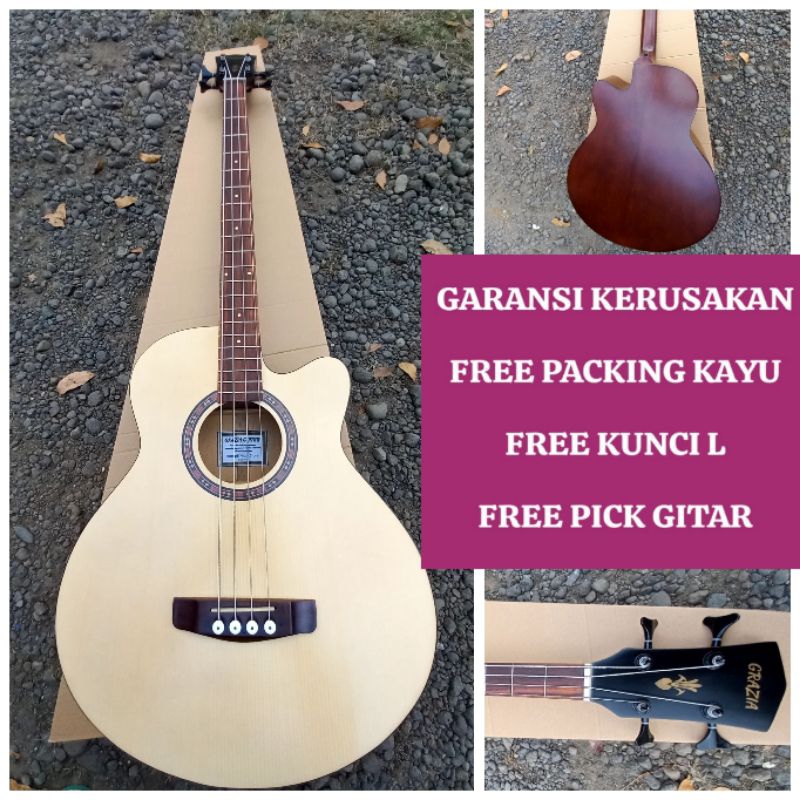 BASS AKUSTIK BASS ACOUSTIC ELEKTRIK ORIGINAL GRAZIA