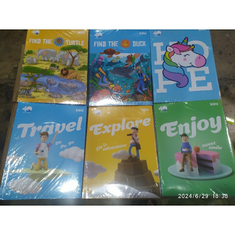 

BUKU TULIS SIDU 38 LBR / BUKU SEKOLAH { PACK- 10 PCS}