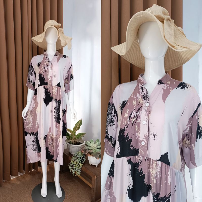 Chayra Homedress BUTSANA.ID Daster Rayon Premium Panjang Semata kaki Daster jumbo, daster remaja