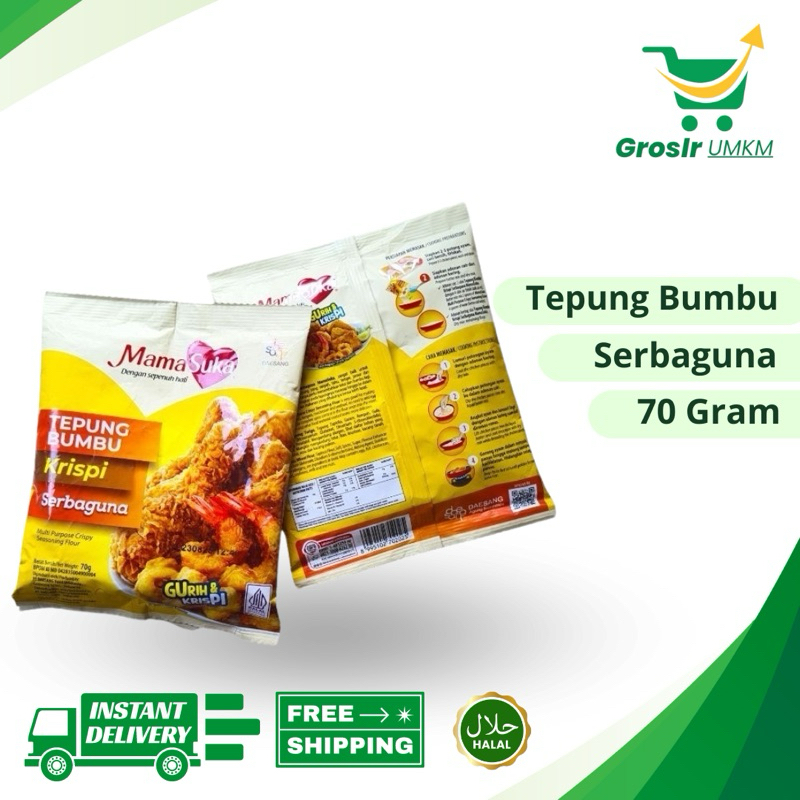 

Grosir UMKM - Mama suka Tepung bumbu krispi Serbaguna 70gr