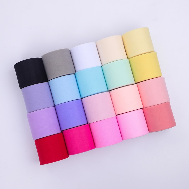 ROLL Pita Tulle size 6 cm pita tile halus polos 25 YARD/ROLL