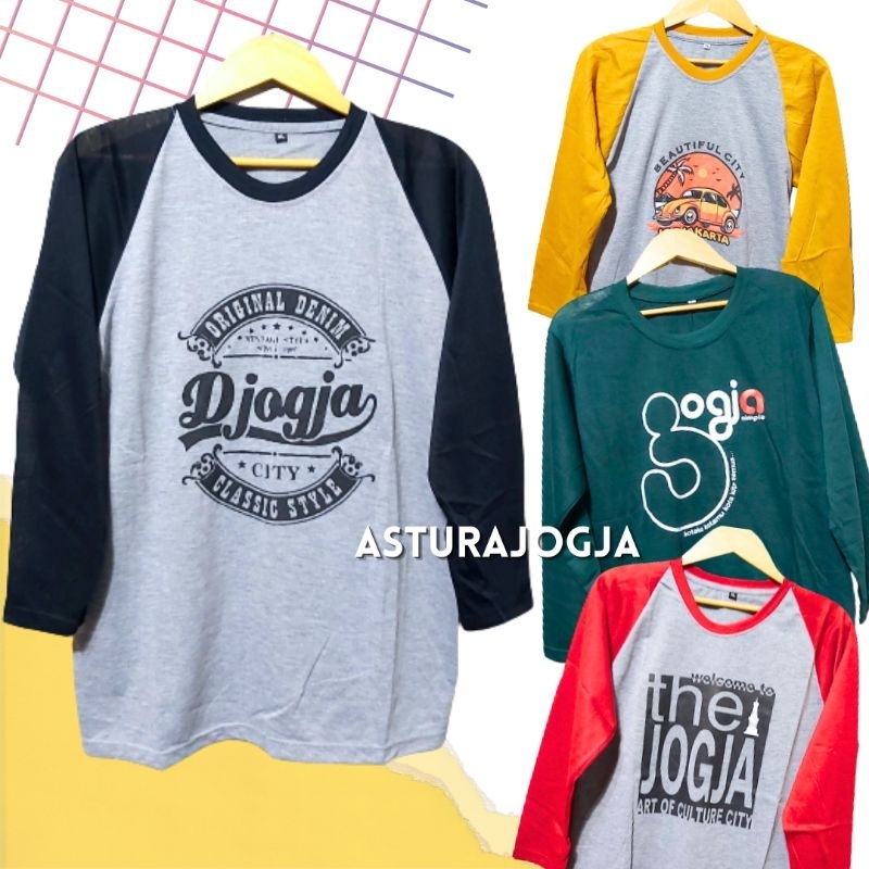 Kaos jogja Lengan Panjang PE murah|| kaos distro pria wanita oleh oleh malioboro jogja