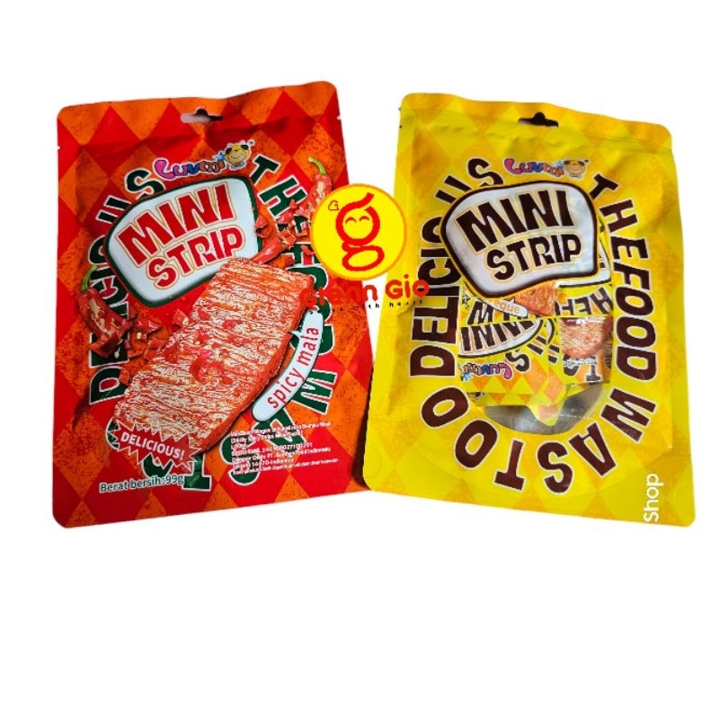 

Snack Cemilan Latiao Mini Strip Luvmi pak isi 9 pcs