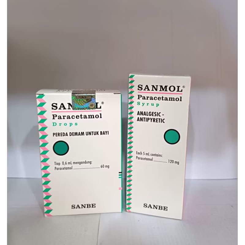 Sanmol Drops | Sanmol Sirup 60ml (Untuk meredakan demam/nyeri pada bayi&anak)