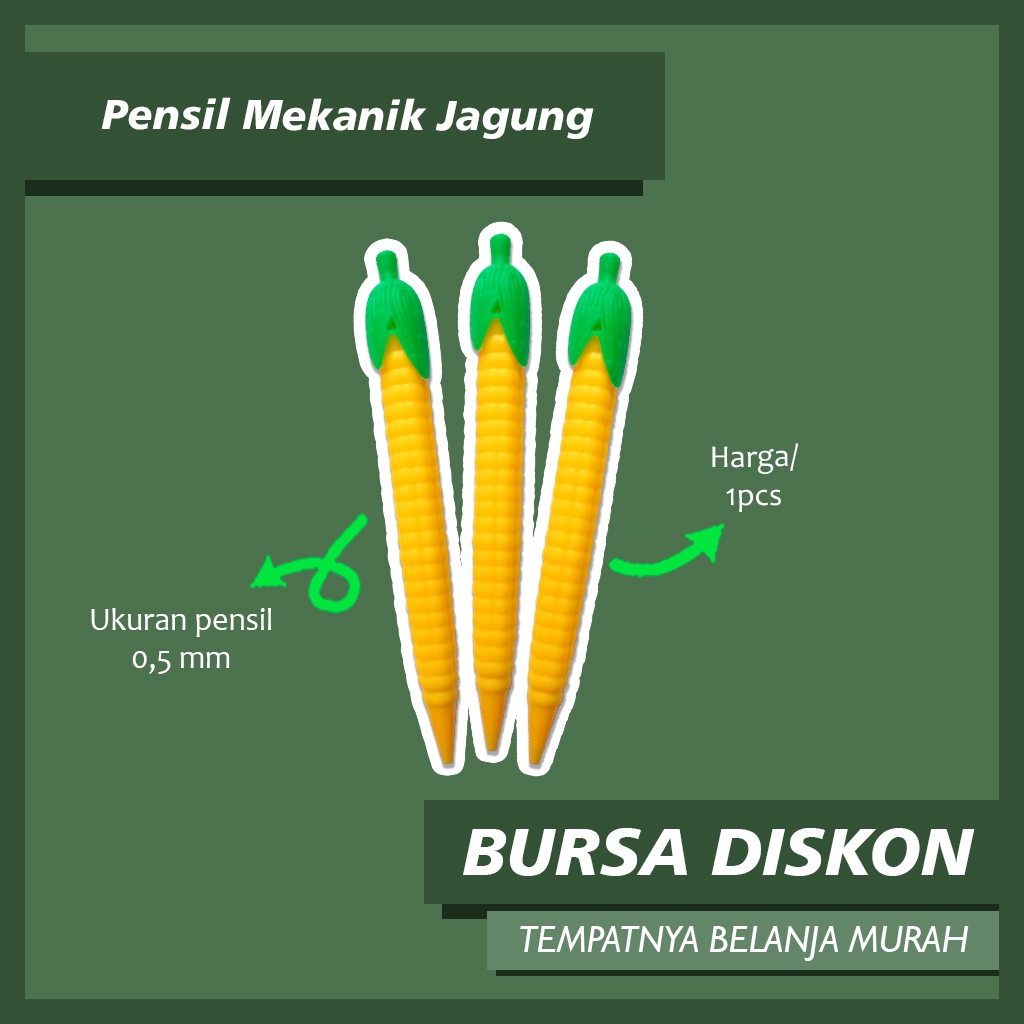 

Pensil Mekanik Wortel Jagung - Pencil Carot Corn Cactus Cetek Pensil Cetek Pensil Mekanik Anak Sekolah