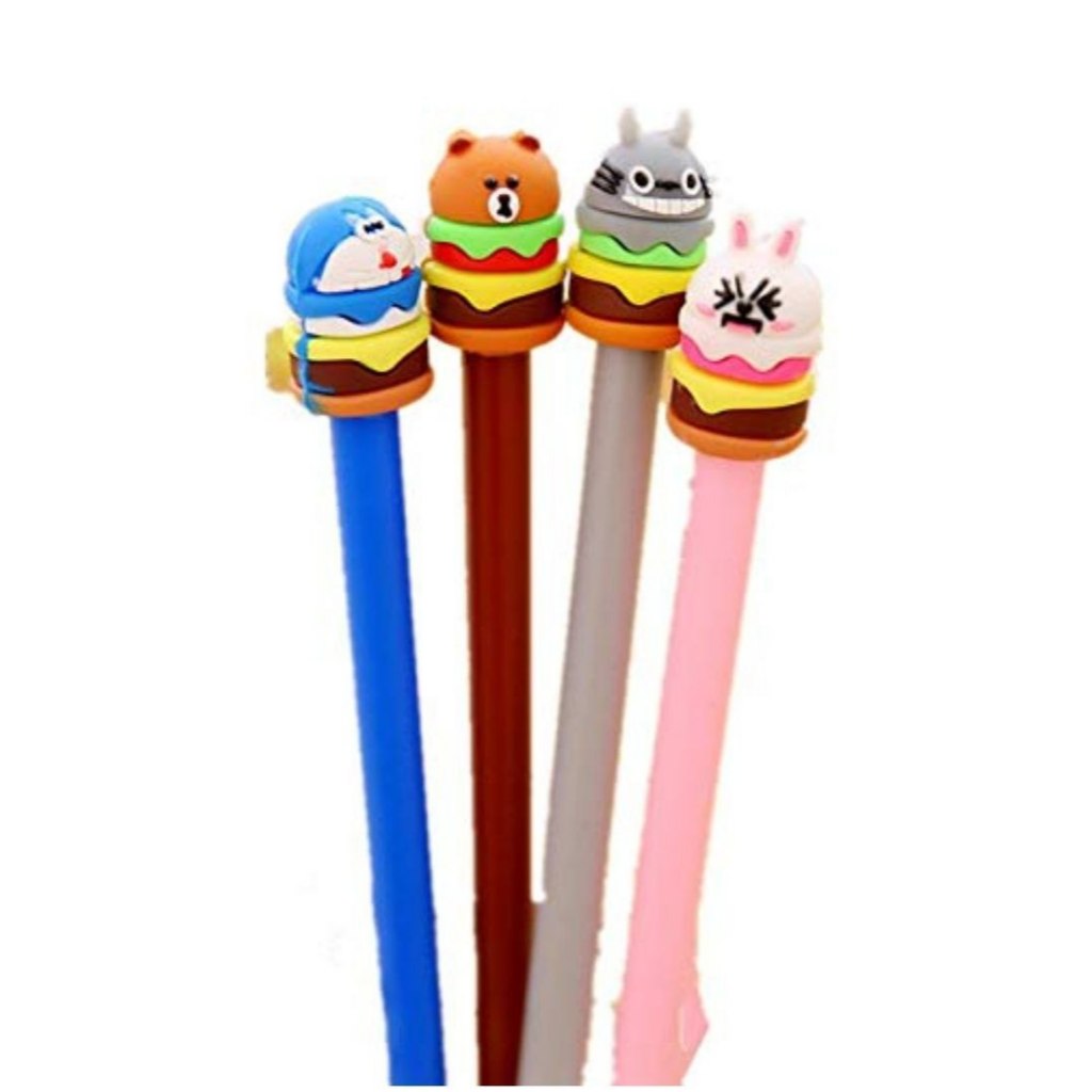 

Pena Hamburger Cartoon/ Pulpen Burger Unik/Pen Burger Kartun - Rabbit