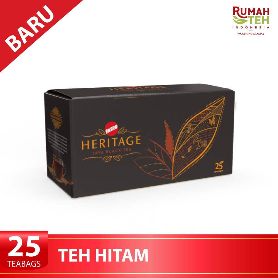 

Teh Celup Sosro Heritage Single Estate - 25 tea bags - Java Black Tea