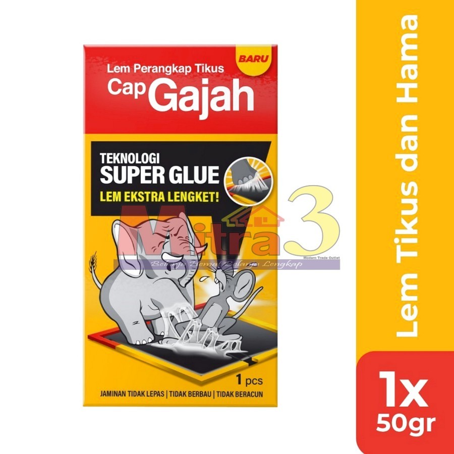 Lem Perangkap Tikus Cap GAJAH X-Glue / Rat Trap Glue Buku Papan
