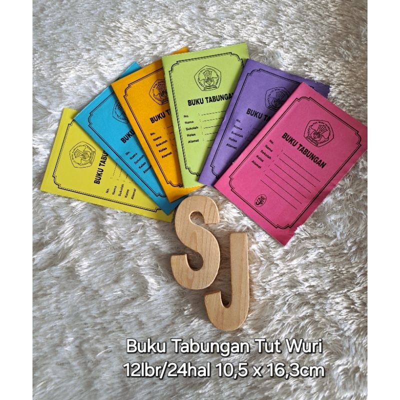 

(5pc) Buku Tabungan Tut Wuri 12lbr(10,5cm × 16,3 cm) Biru Sedang/Kuning Tua/Ungu/Hijau Pupus/Kuning Muda/Pink