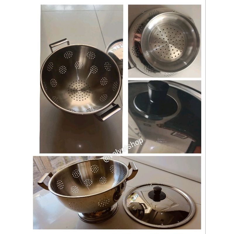 Bima Rice Bowl (B.102) Bahan Stainless Steel Diameter 26cm SUS 304 Preloved very good condition