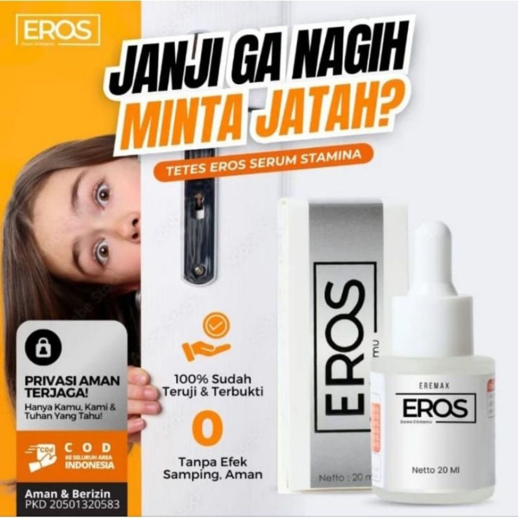 

EROS TETES PRIA / SOLUSI TAHAN LAMA PRIA / TANPA EPEK SAMPING.