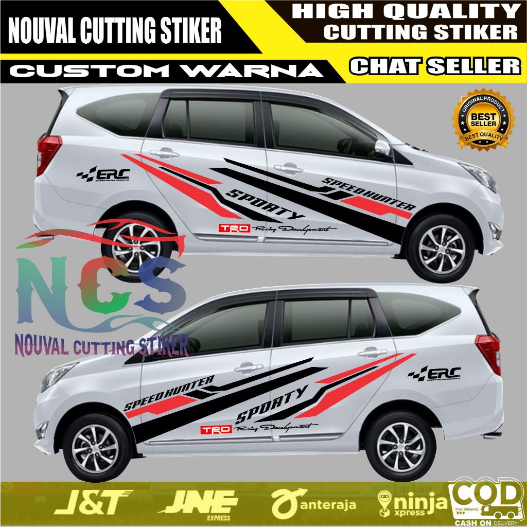 NEW Stiker Mobil Calya Striping Sticker Mobil Toyota Calya