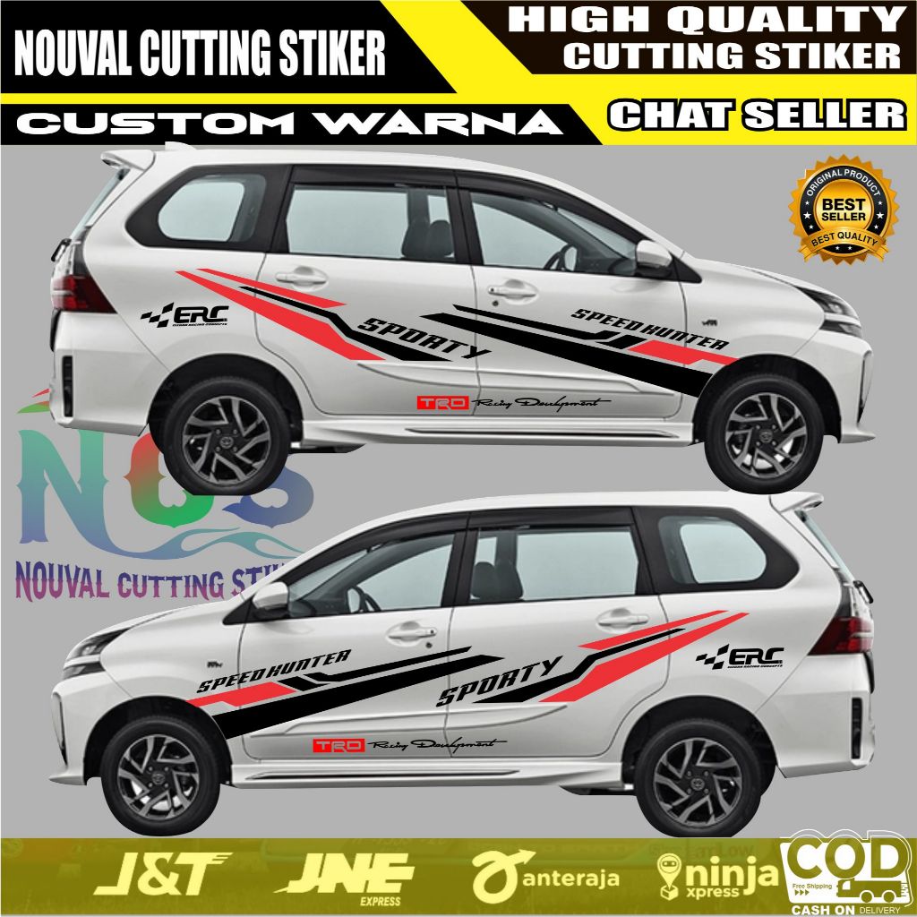 NEW Stiker Mobil Avanza Striping Sticker Mobil Toyota avanza