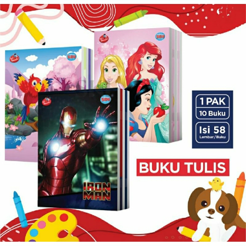 

Buku SIDU 58 Lembar Gambar Princess dan Marvel