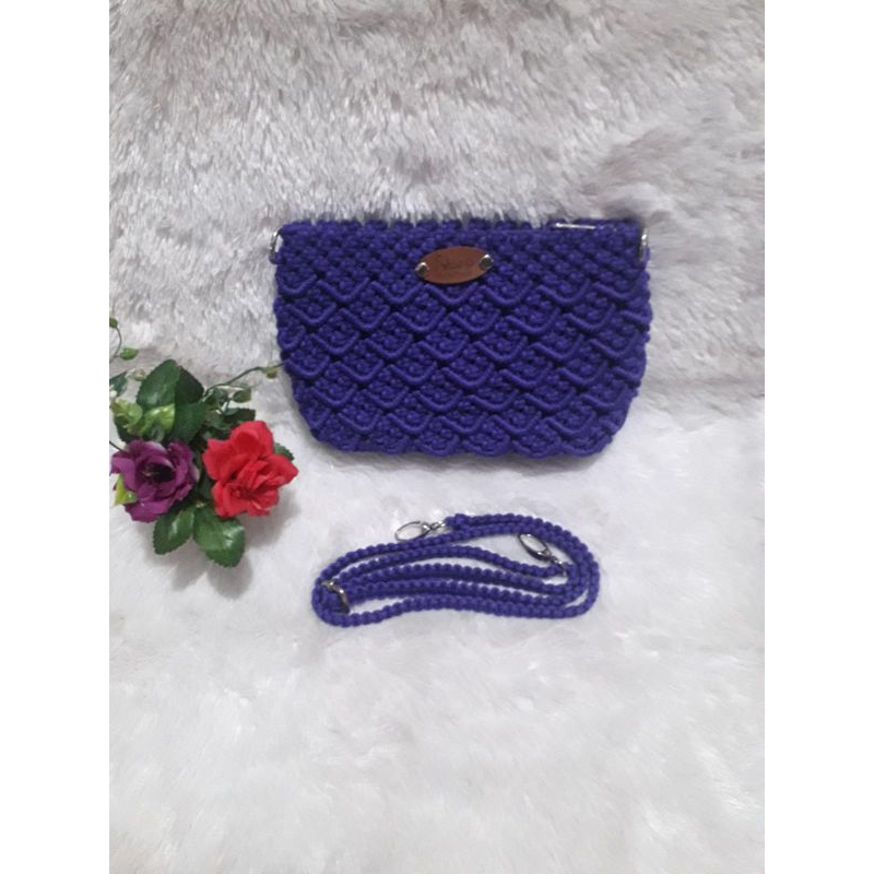 Tas Selempang Tali Kur motif sisik