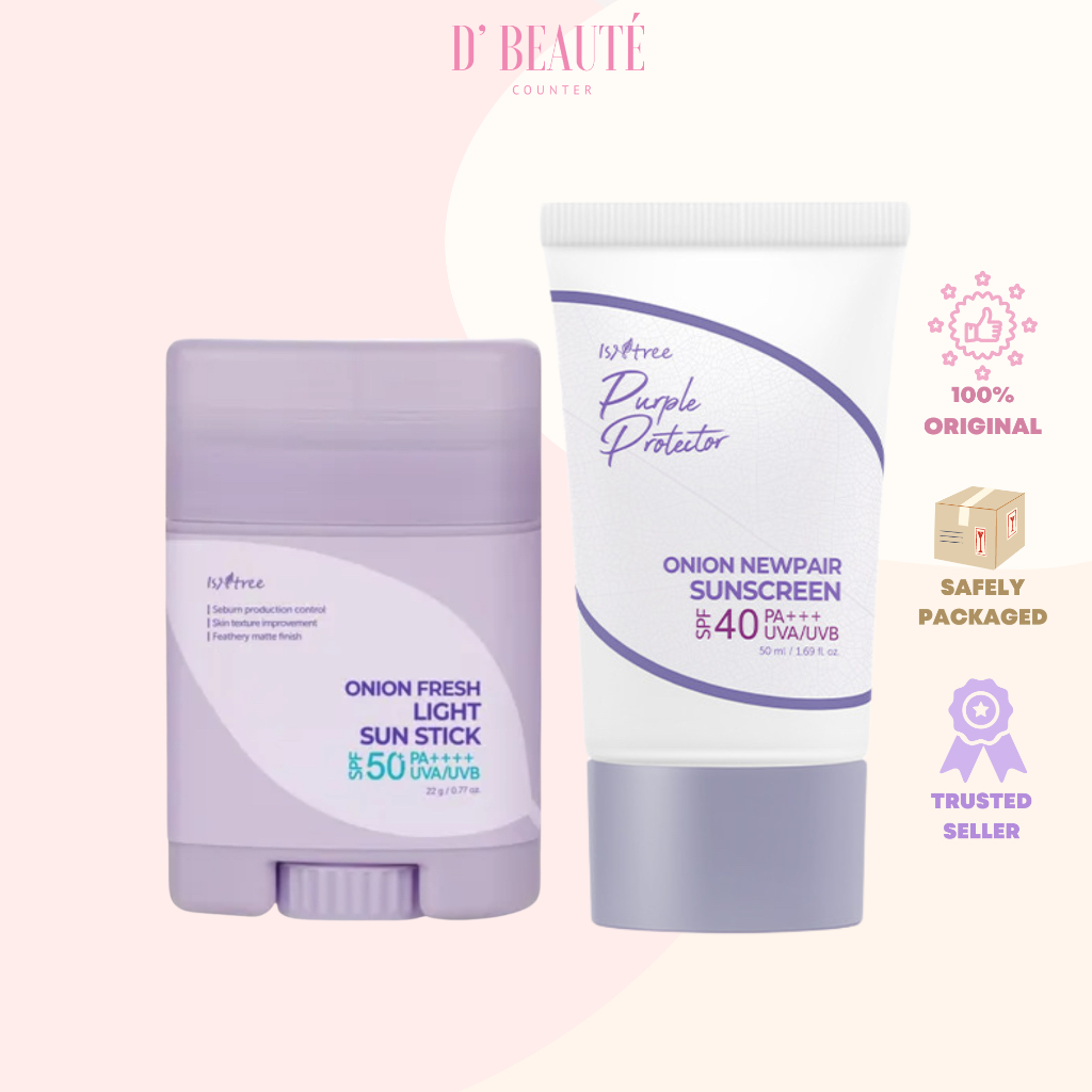 Isntree Onion Newpair Sunscreen 50ml / Onion Fresh Light Sun Stick 22g