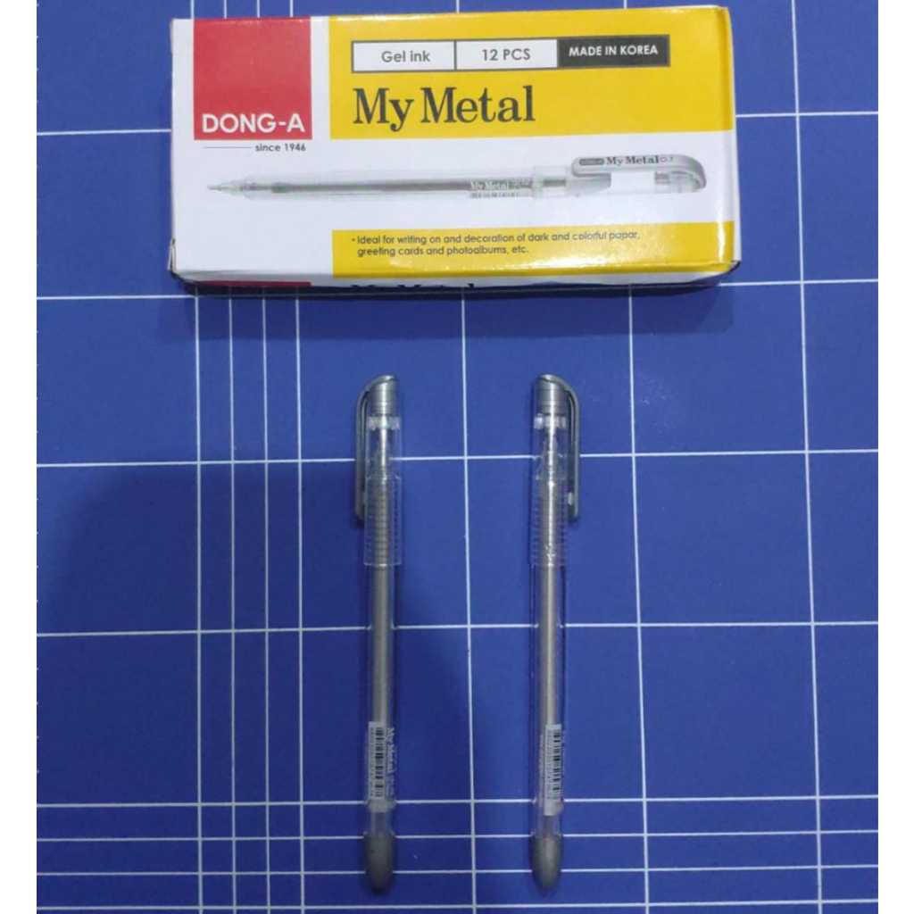 

Pen Gel DONG-A My Metal 0.7mm Tinta Silver