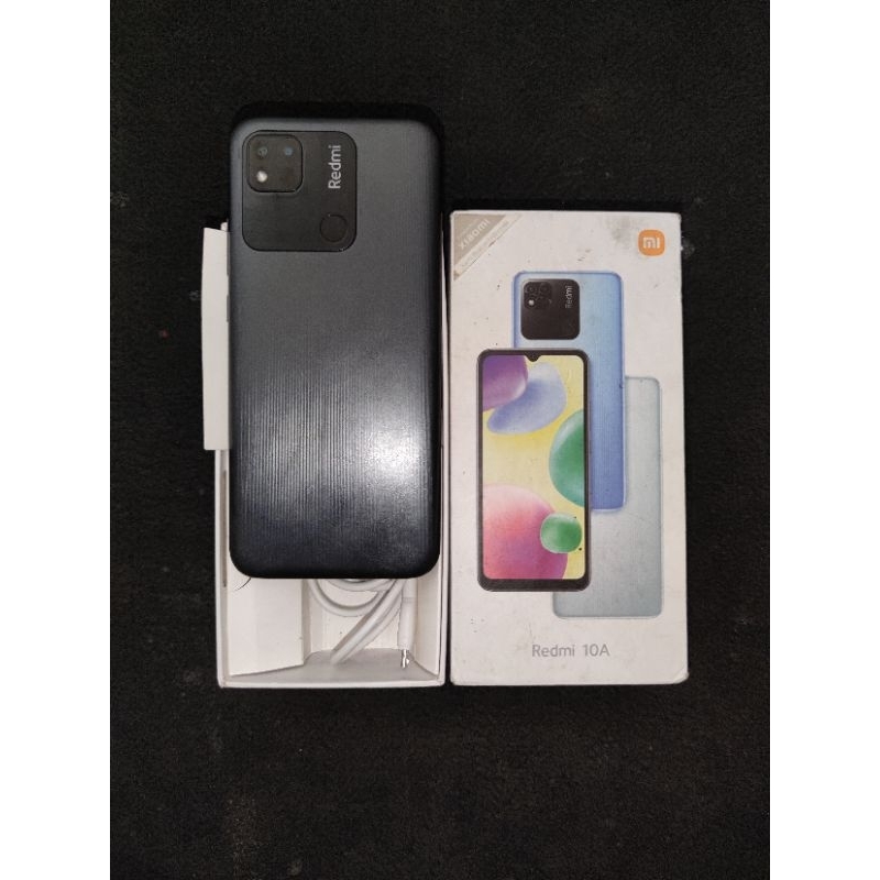 (SECOND) Redmi 10A ram 3/64 Fullset Segel