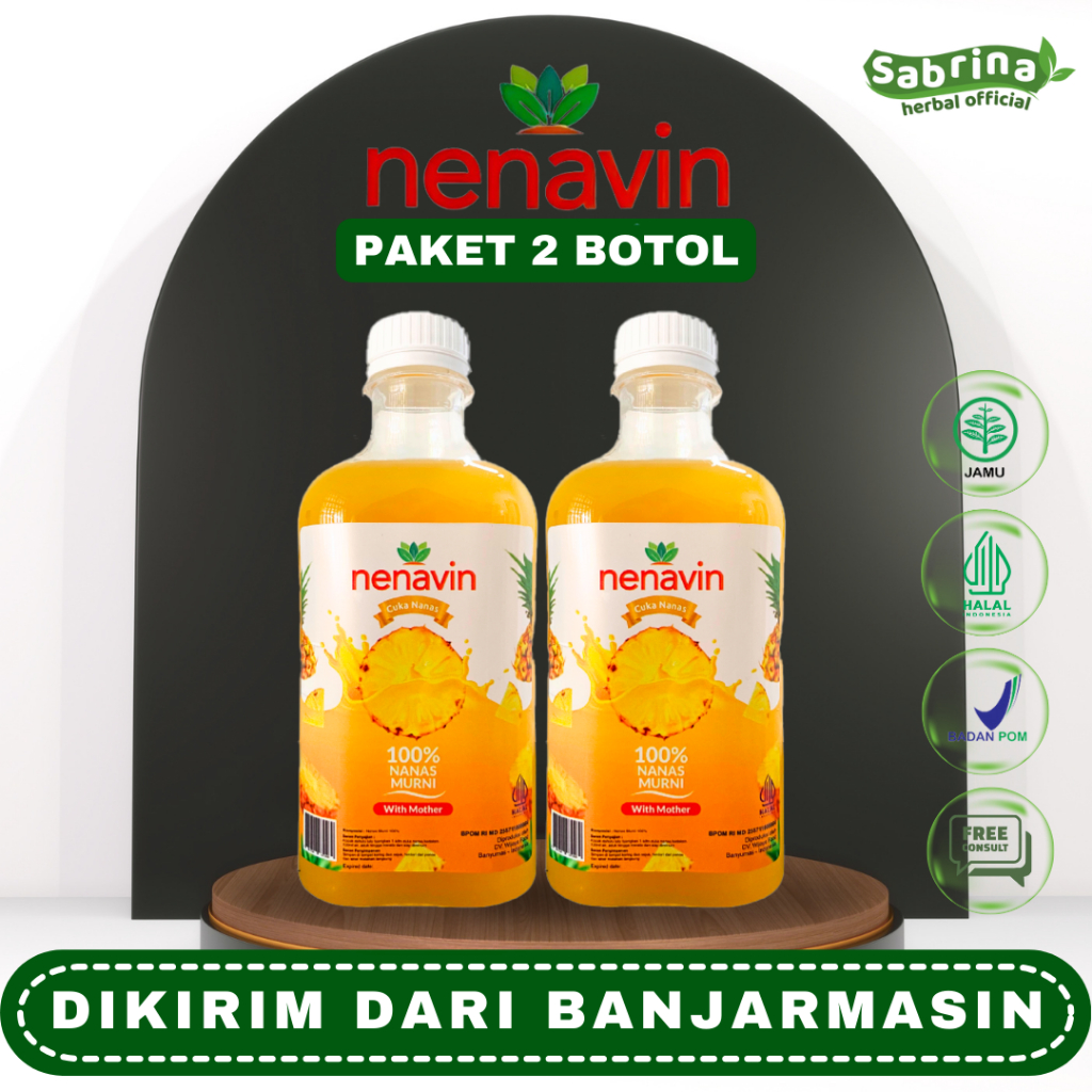 

Paket 2 Botol Nenavin Cuka Nanas Asli Original Banjarmasin