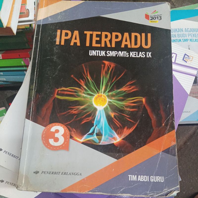 buku paket siswa IPA terpadu SMP Erlangga